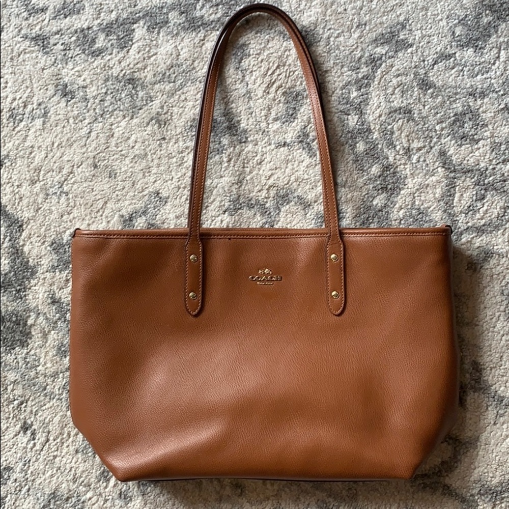 Coach Pebble Leather Tote Bag